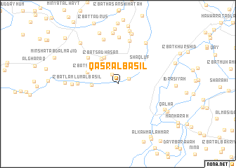 map of Qaşr al Bāsil