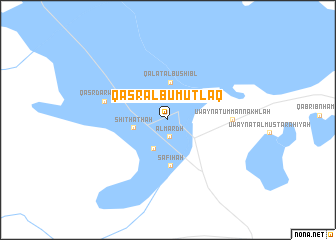 map of Qaşr Ālbū Muţlaq