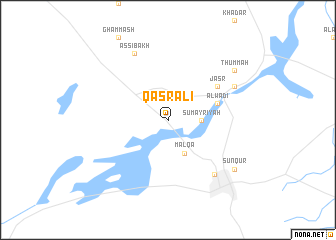 map of Qaşr ‘Alī