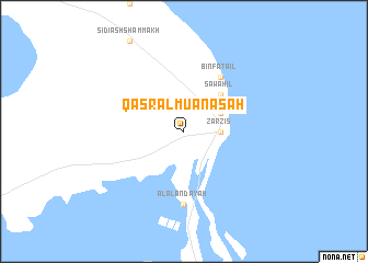 map of Qaşr al Muʼānasah