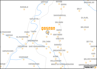 map of Qasrān