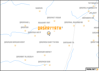 map of Qaşr ‘Ayyāth