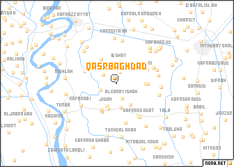 map of Qaşr Baghdād