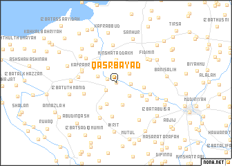 map of Qaşr Bayāḑ