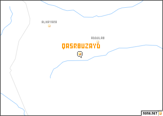 map of Qaşr Bū Zayd