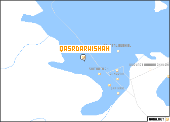 map of Qaşr Darwīshah