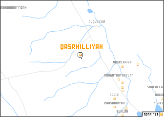 map of Qaşr Ḩillīyah