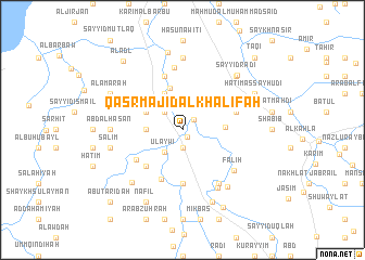 map of Qaşr Majīd al Khalīfah