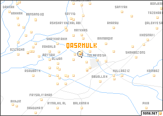 map of Qaşr Mulk