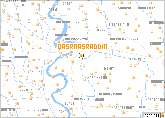 map of Qaşr Naşr ad Dīn