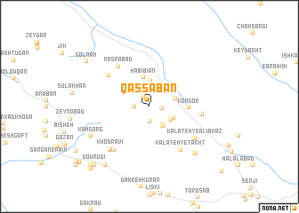 map of Qaşşābān