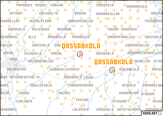 map of Qaşşāb Kolā
