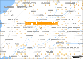 map of Qasţal Abū Nūr ad Dīn