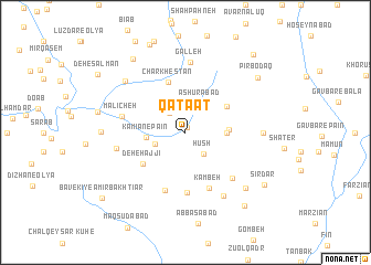 map of Qaţa‘āt