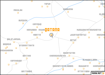 map of Qaţanā