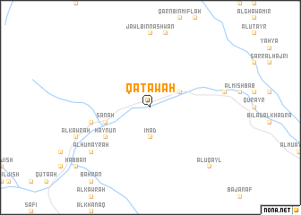 map of Qaţāwah