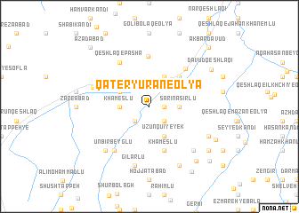 map of Qāţer Yūrān-e ‘Olyā