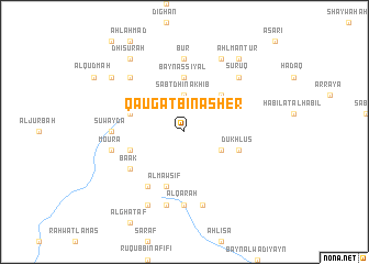 map of Qaugat Bin Asher