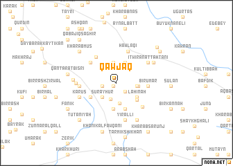 map of Qawjaq