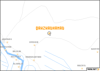 map of Qawz Wad Ḩamad