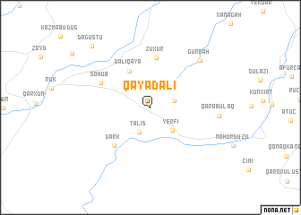 map of Qayadalı