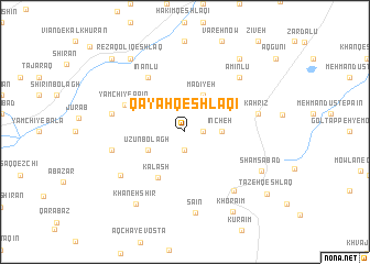 map of Qayah Qeshlāqī