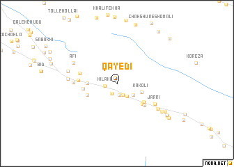 map of Qāyedī