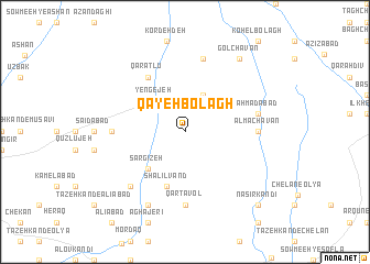 map of Qayeh Bolāgh