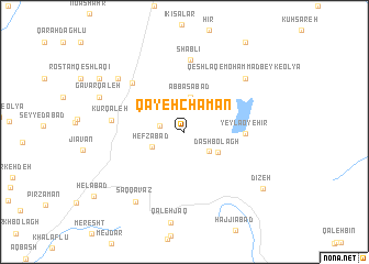 map of Qayeh Chaman