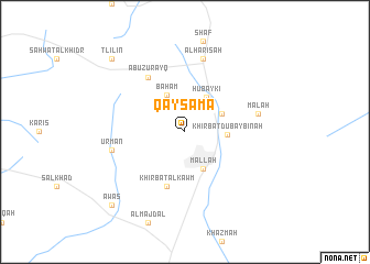 map of Qayşamā