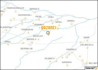 map of Qazançı