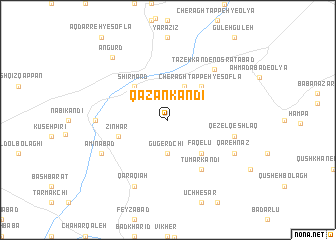 map of Qāzān Kandī