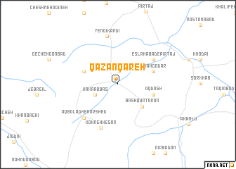 map of Qazān Qareh