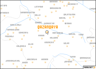 map of Qāzānqāya