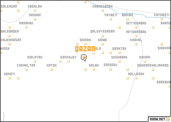 map of Qāzān