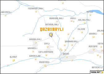 map of Qazaxbǝyli