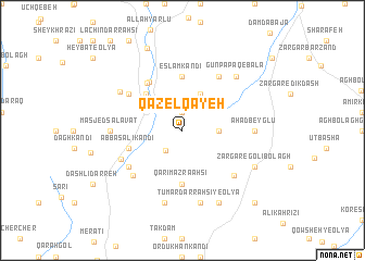 map of Qazel Qayeh