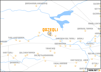 map of Qāzeqlī