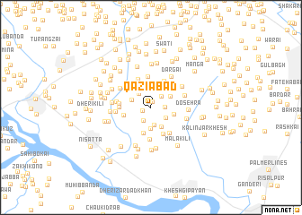 map of Qāzīābād