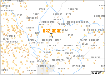 map of Qāzīābād