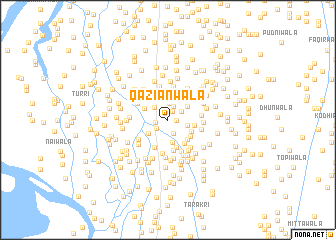 map of Qāzīānwāla