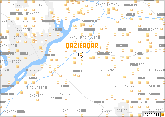 map of Qāzi Bāqar