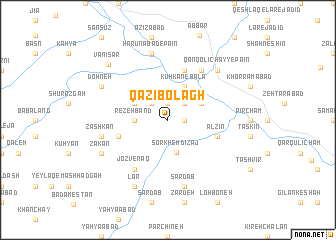 map of Qāẕī Bolāgh