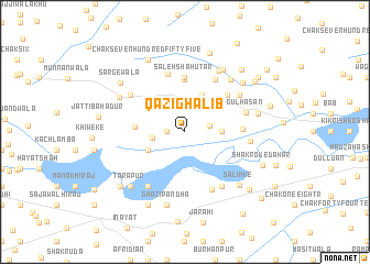 map of Qāzi Ghālib