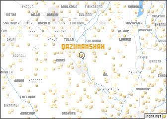 map of Qāzi Imām Shāh