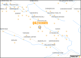 map of Qāzī Khānī