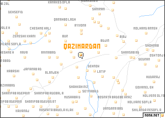 map of Qāẕī Mardān