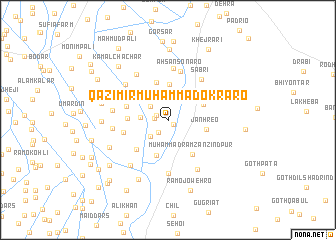 map of Qāzi Mīr Muhammad Okrāro