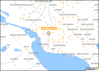 map of Qāzi Mori