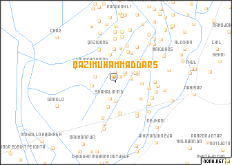 map of Qāzi Muhammad Dars